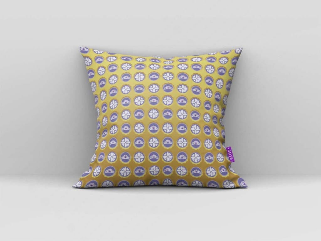 ARTE PARA ALMOFADA DEGRADÊ COM BOLINHAS - KIT PRINCESA SOFIA-5464