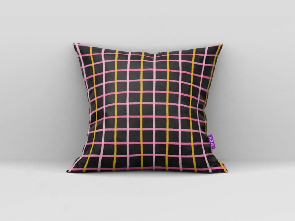 ARTE PARA ALMOFADA XADREZ - KIT A BELA ADORMECIDA PAPEL DIGITAL QUADRO NEGRO-5509