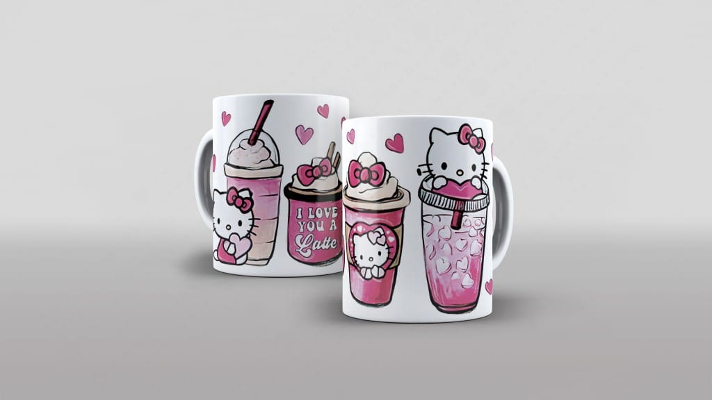ARTE PARA CANECA HELLO KITTY-5553