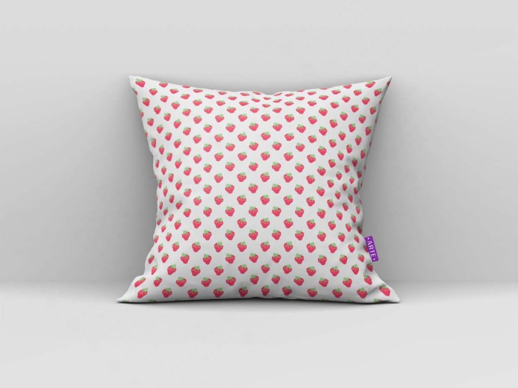 ARTE PARA ALMOFADA - KIT MORANGUINHO PAPEL DIGITAL-5601