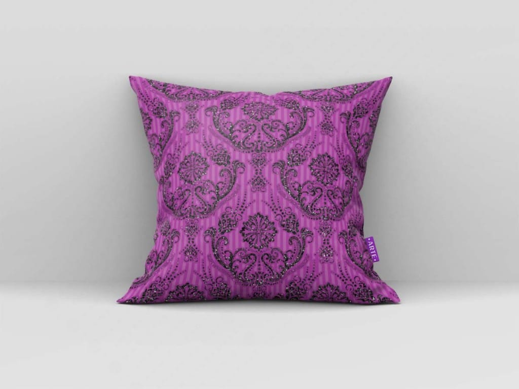 ARTE PARA ALMOFADA ORNAMENTAIS ROXA - KIT VAMPIRINA BRILHO PAPEL MÁGICO-5775