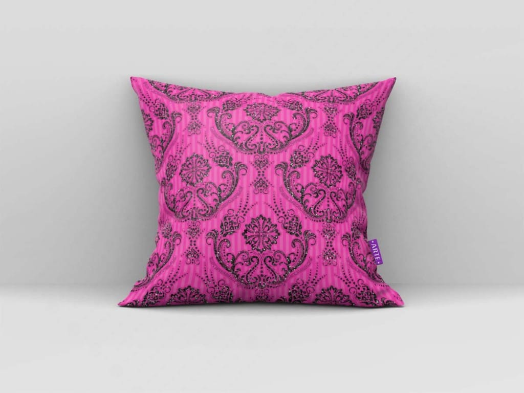 ARTE PARA ALMOFADA ORNAMENTAIS COM FUNDO ROSA - KIT VAMPIRINA BRILHO PAPEL MÁGICO-5782