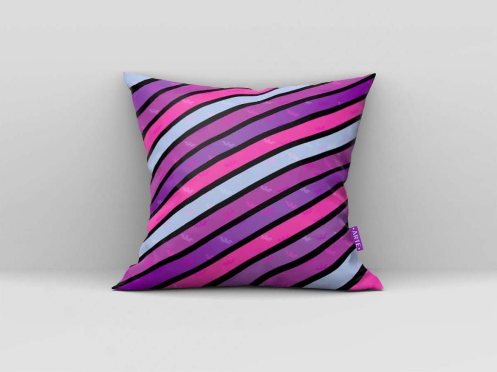 ARTE PARA ALMOFADA DE LISTRAS E MORCEGOS - KIT VAMPIRINA PAPEL DIGITAL/SCRAPBOOK-5803