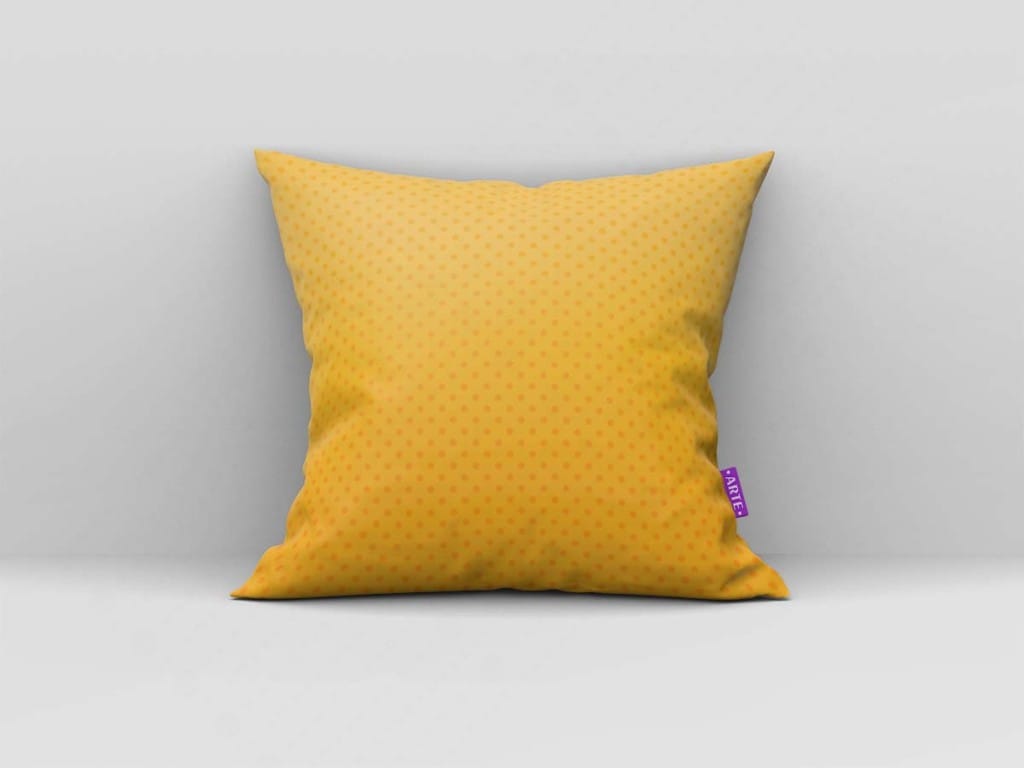 ARTE PARA ALMOFADA DEGRADÊ E BOLINHAS AMARELAS - KIT CONVITE DE PAPEL DIGITAL WINNIE POOH C-5839