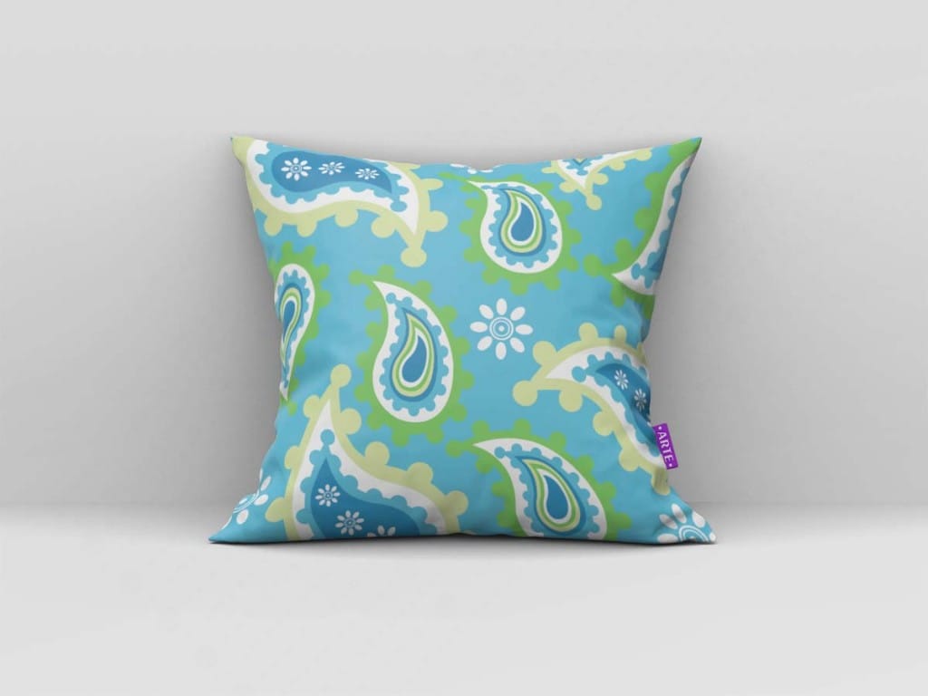 ARTE PARA ALMOFADA DE BANDANA TURQUESA - KIT ATUALIZAÇÃO ABSTRATA-5874