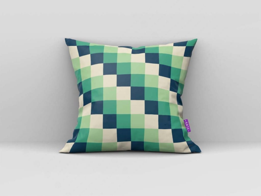 ARTE PARA ALMOFADA QUADRICULADA VERDE - KIT ATUALIZAÇÃO ABSTRATA-5875
