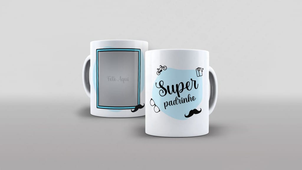 ARTE SUPER PADRINHO COM FOTO PARA CANECA-5906