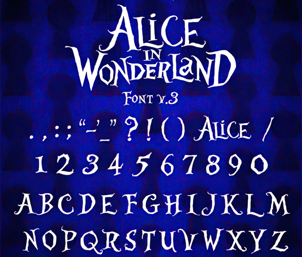 FONTE ALICE NO PAIS DAS MARAVILHAS FONT GRÁTIS-5912
