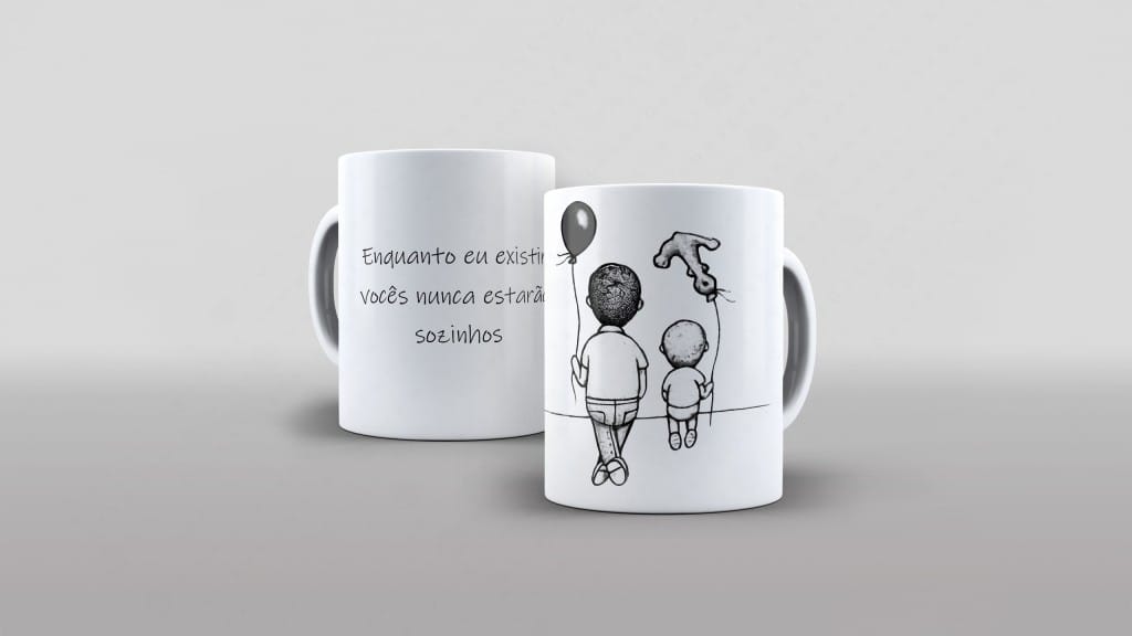ARTE ENQUANTO EU EXISTIR VOCÊS NUNCA ESTARÃO SOZINHOS PARA CANECA-5916