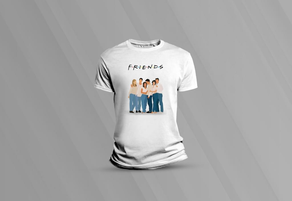 ARTE FRIENDS ESTAMPA PARA CAMISETA-5982