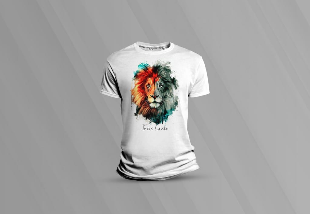 ARTE LEÃO JUDA JESUS CRISTO PARA CAMISETA-5991
