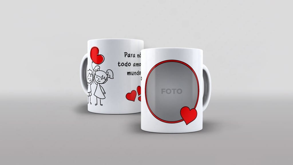 Arte para nos todo o amor do mundo coraçoes traços com foto-6101