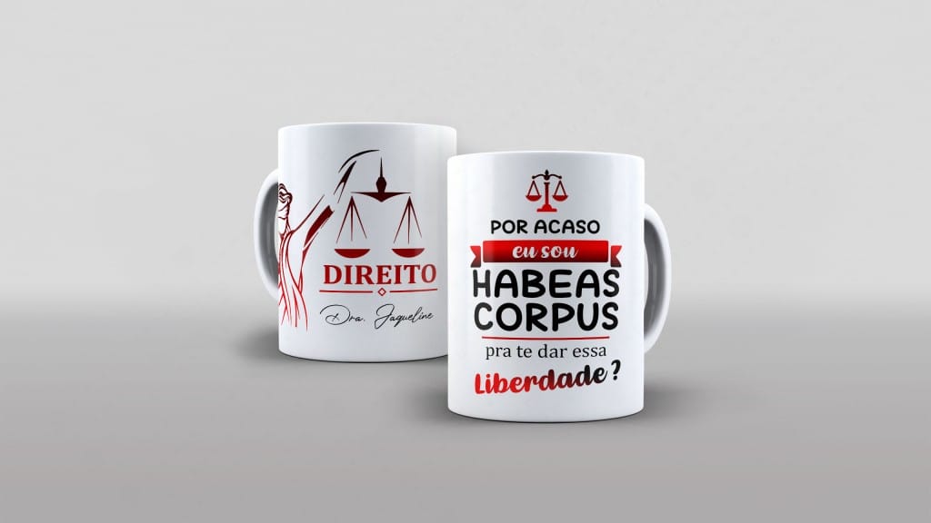 Arte direito com nome por acaso eu sou habeas corpus pra te dar essa liberdade para caneca-6106