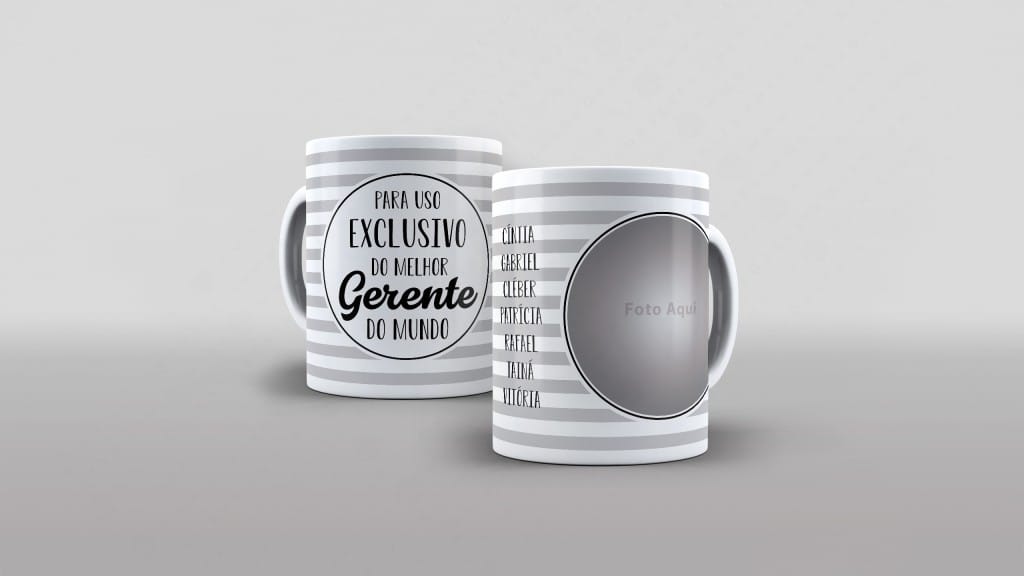 ARTE PARA USO EXCLUSIVO DO MELHOR GERENTE DO MUNDO - ESTAMPA PARA CANECA-6112