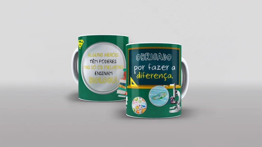 Arte professor biologia obrigado por fazer a diferença para caneca-6113