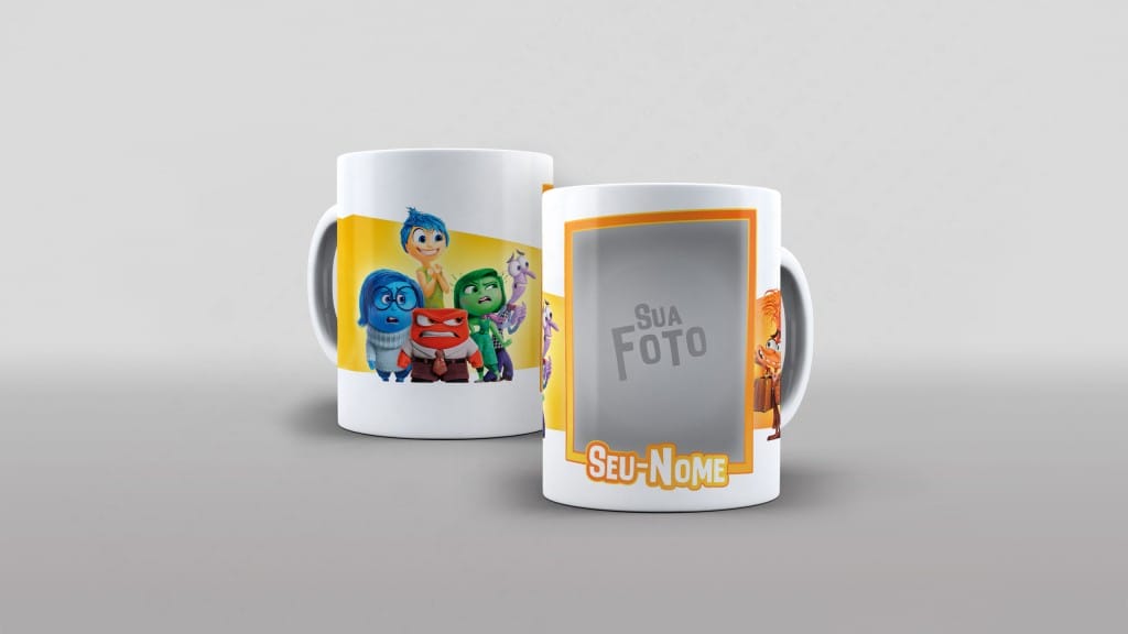 Arte divertidamente 2 com nome com foto para caneca-6130