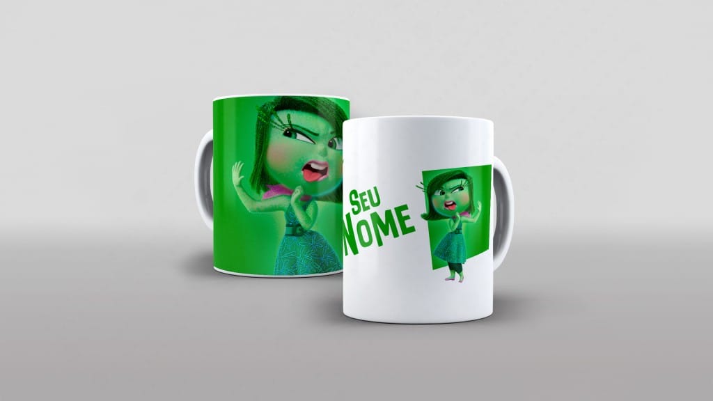 Arte divertidamente 2 dois nojinho com nome para caneca-6137