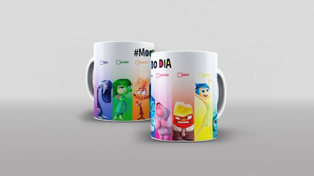 Arte personagens divertida mente mood do dia medo tedio nojinho ansiedade tristeza vergonha-6142