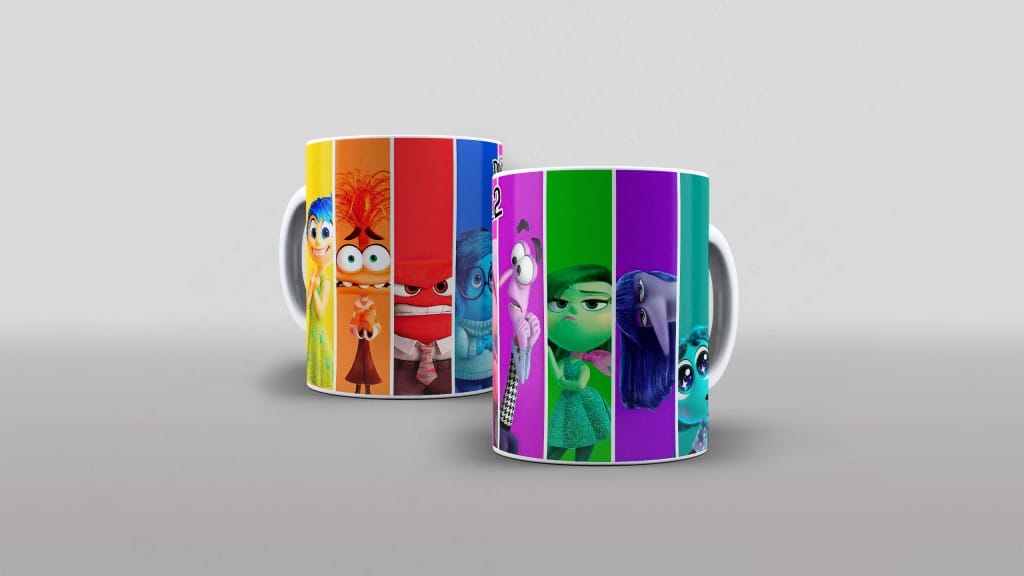 Arte personagens divertida mente 2 para caneca-6145