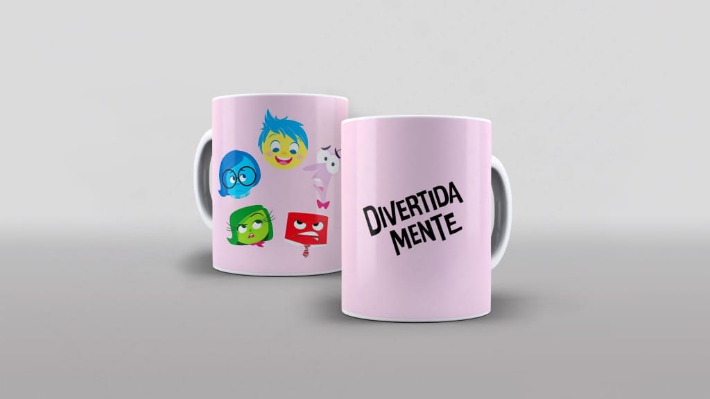 Arte para caneca personagens divertida-mente 2 inside out 2024 com nome-6152