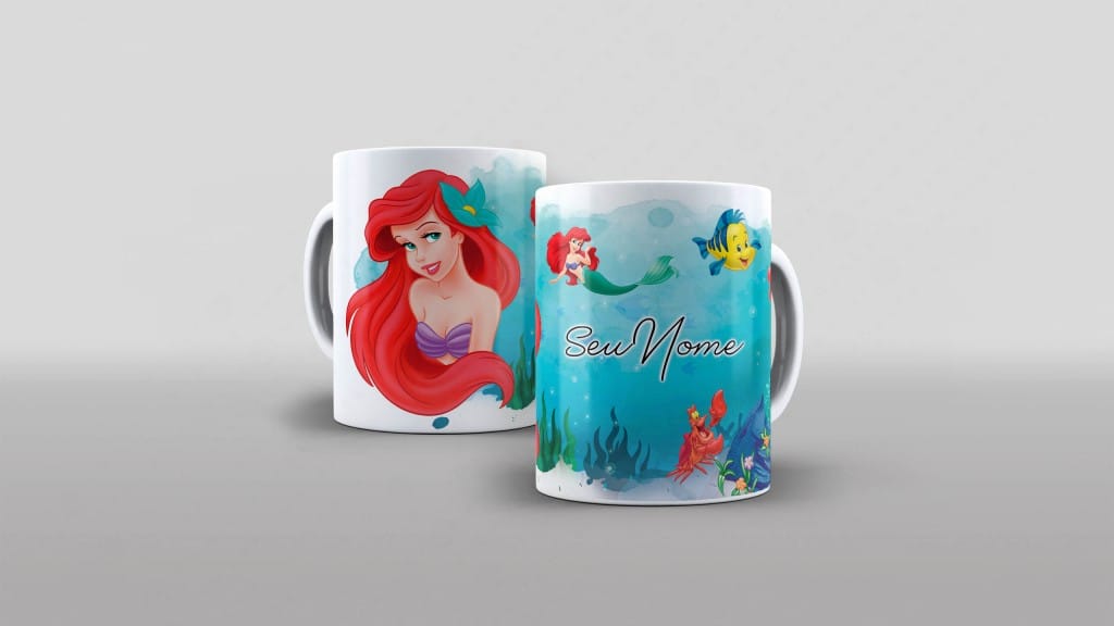ARTE PEQUENA SEREIA ESTAMPA PARA CANECA COM NOME-6170