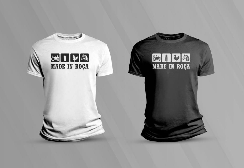 Arte Made in roça para camiseta branca preta pra sublimaçao DTG DTF-6181