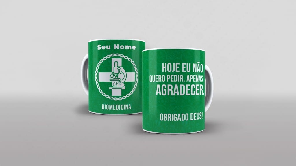 Arte BioMedicina com nome e frase hoje eu nao quero pedir apenas agradecer obrigado deus pa-6213