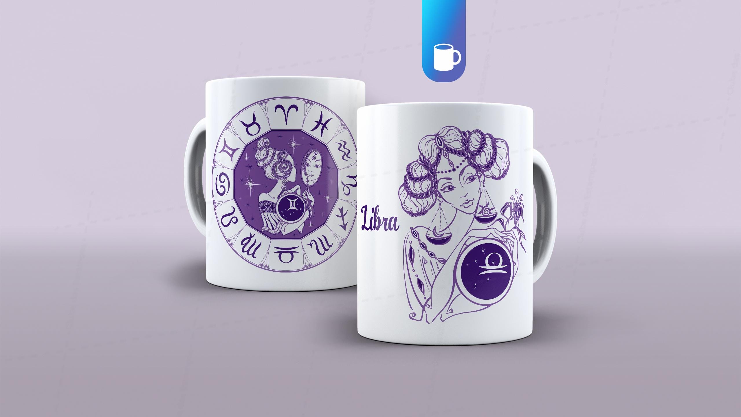 ARTE PARA CANECA SIGNO LIBRA - CLUBE DAS ESTAMPAS-6242