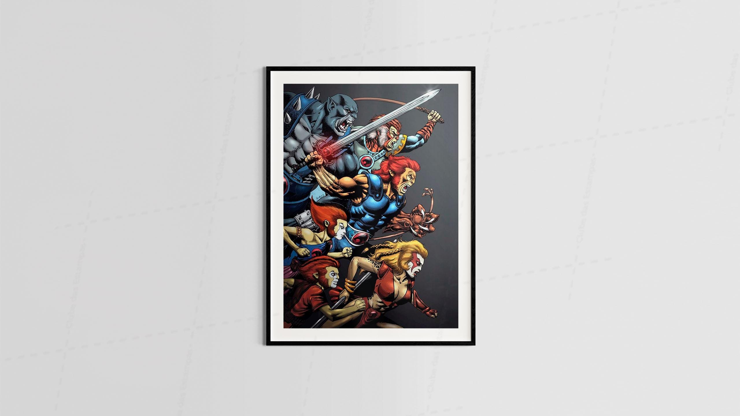 Arte estilo desenho animado geek maneira - para quadros e placas decorativos (12-6302