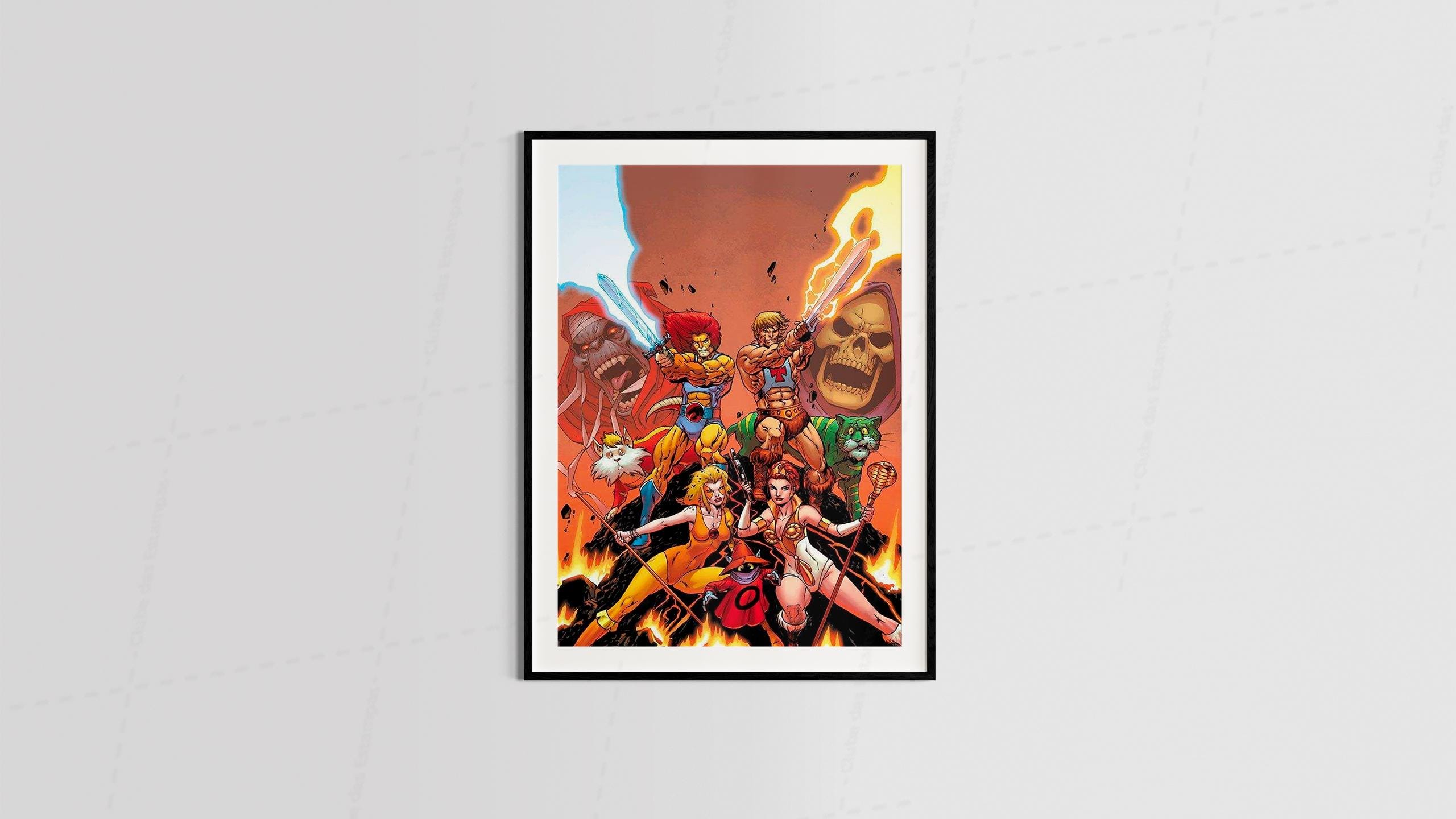 Arte estilo desenho animado geek maneira - para quadros e placas decorativos (13-6303