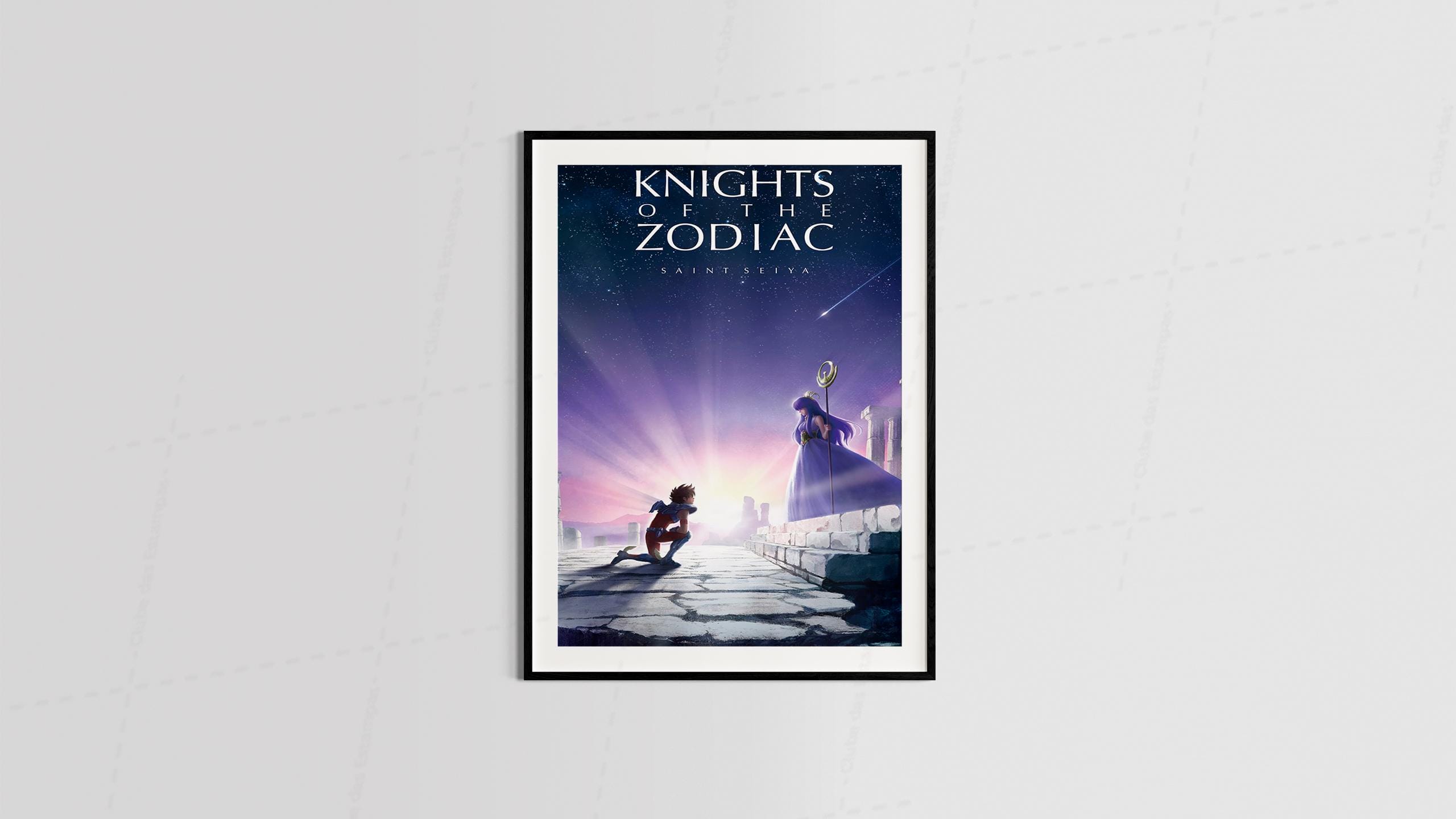 Arte saint seya series animes filme desenho animado para quadros e placas 3-6351