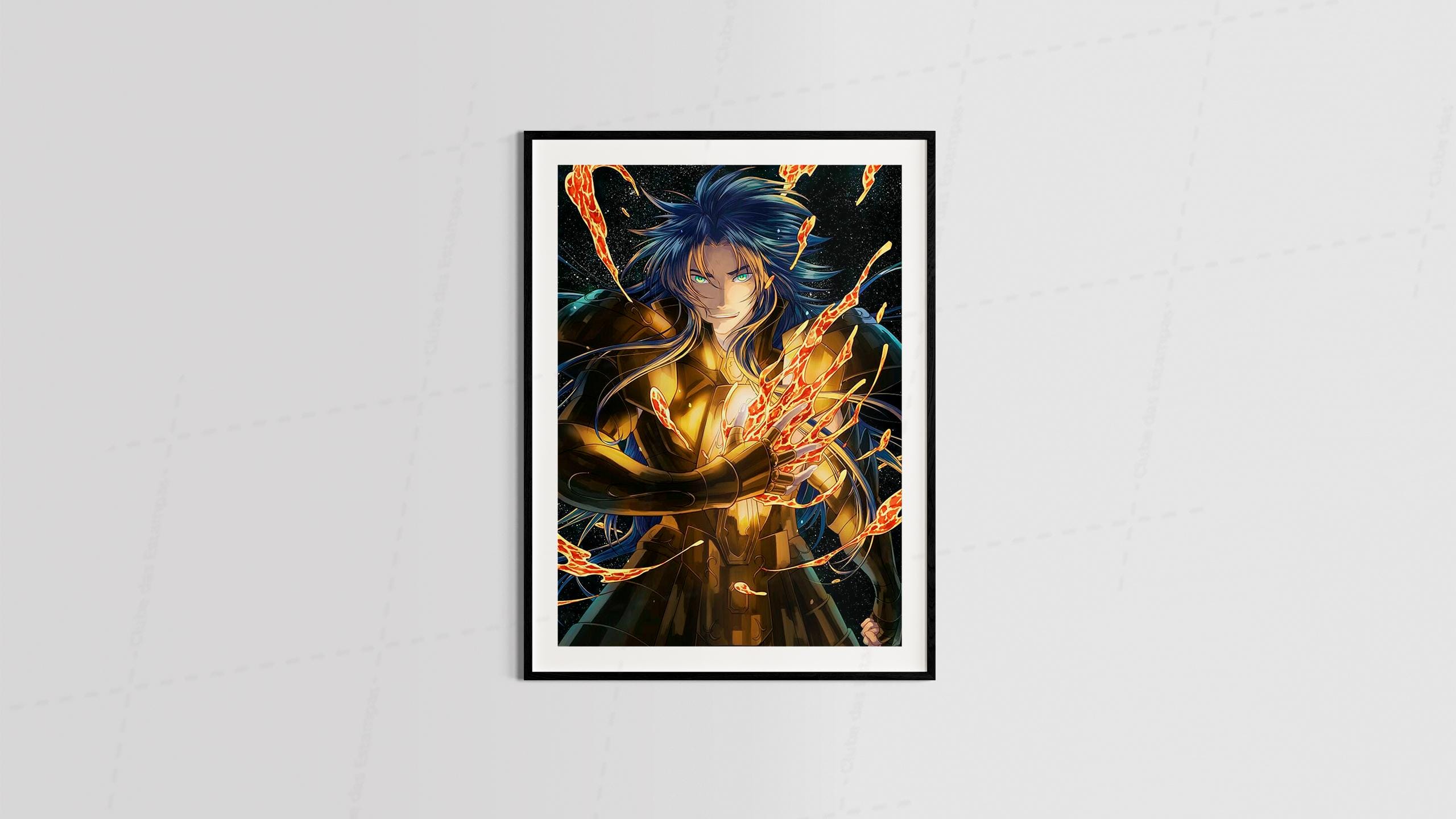 Arte saint seya series animes filme desenho animado para quadros e placas 6-6354