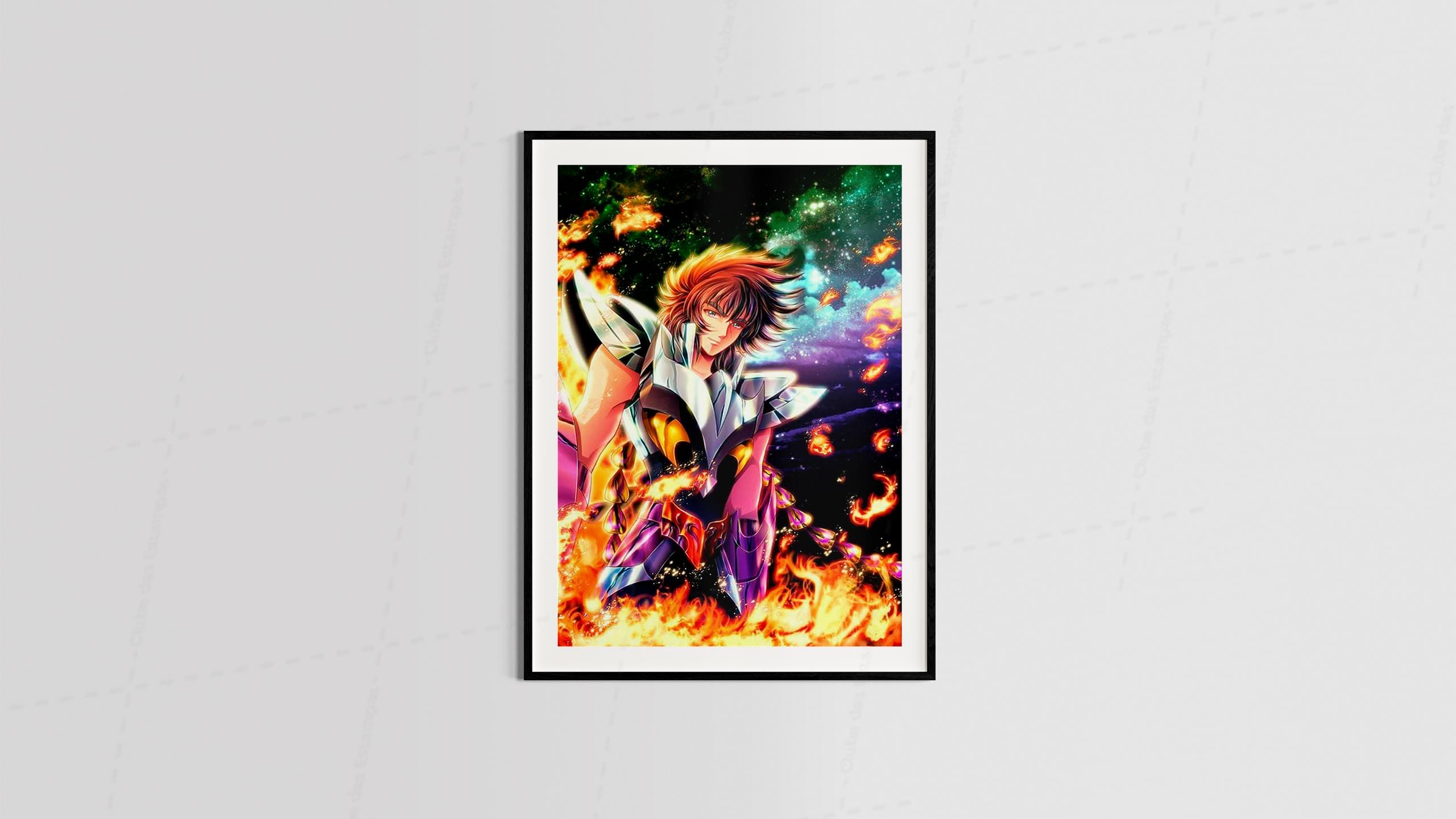 Arte saint seya series animes filme desenho animado para quadros e placas 9-6357