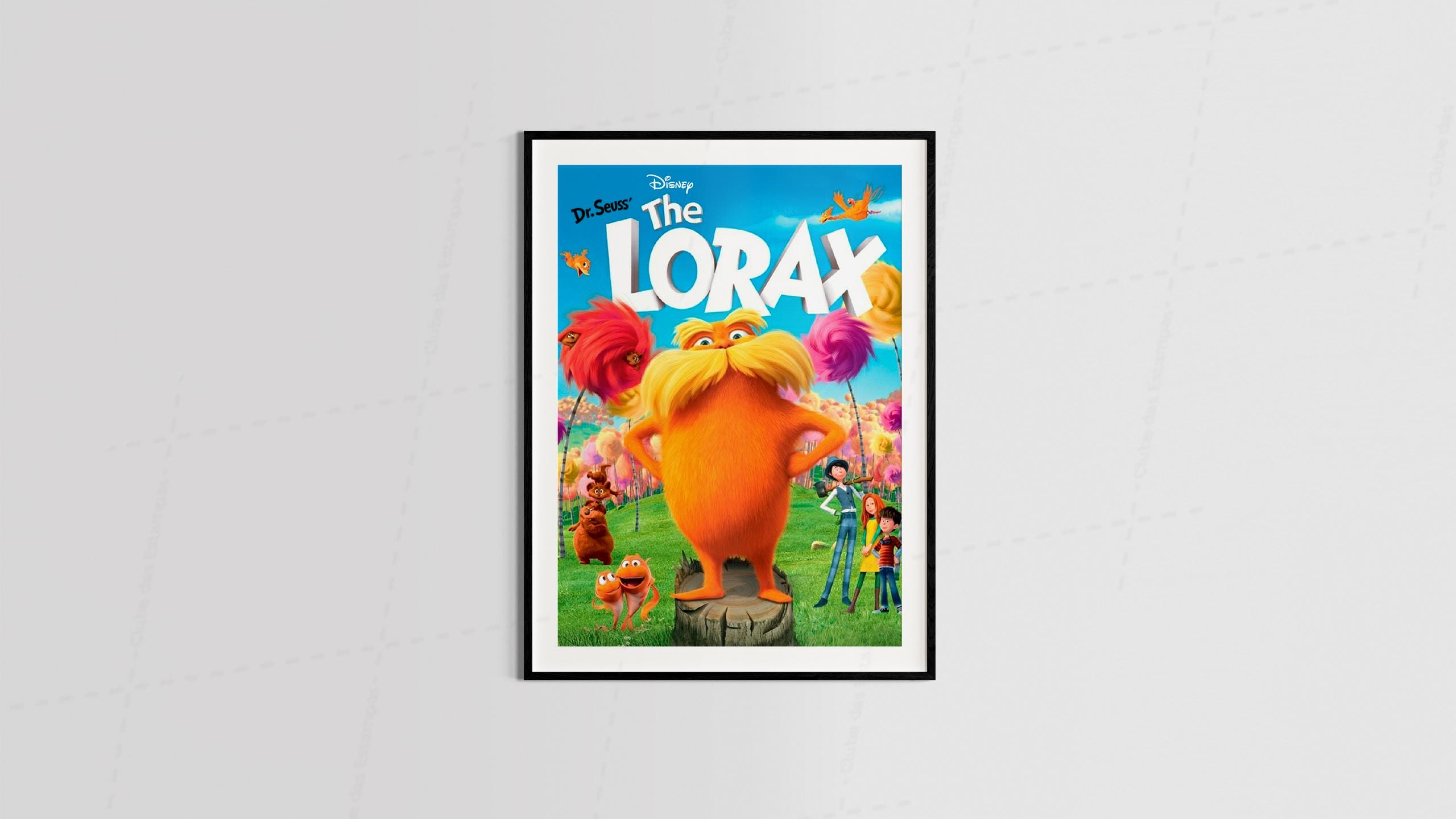Arte The Lorax desenho animado geek maneira - para qu adros e placas decorativos-6359
