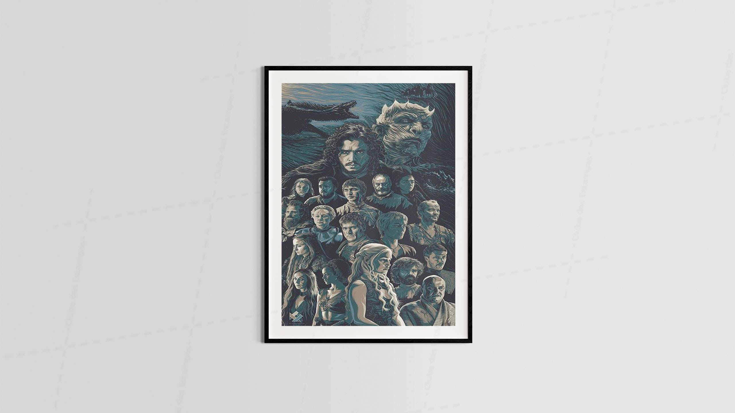 Arte series animes filmes desenho animado para quadros e placas  (17-6376