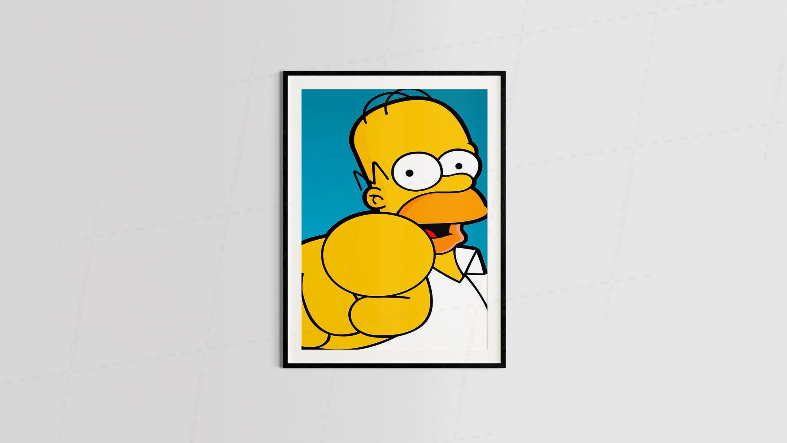 Arte homer serie simpsons animes filmes desenho animado para quadros e placas-6384
