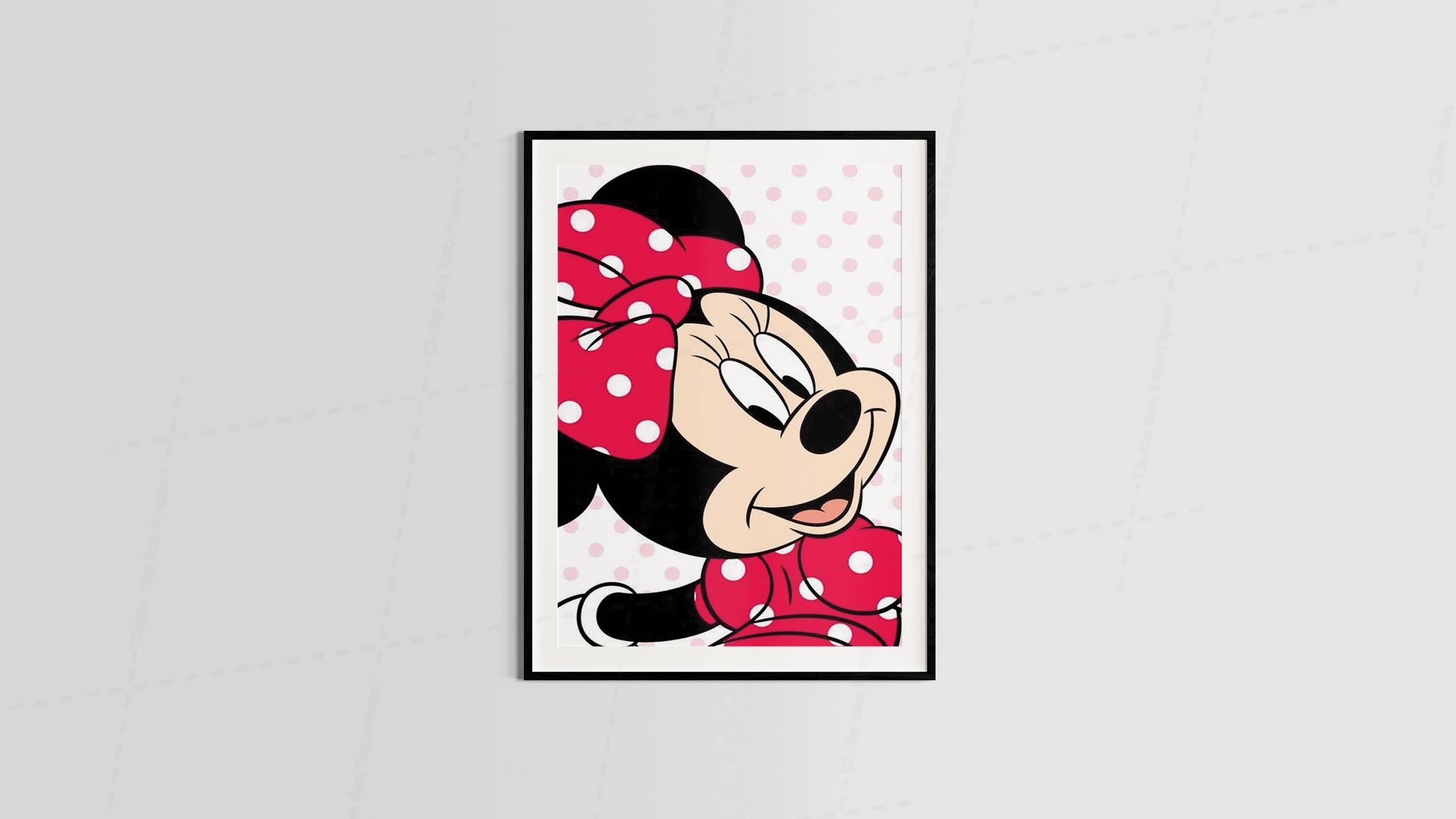 Arte minnie series animes filmes desenho animado para quadros e placas-6386