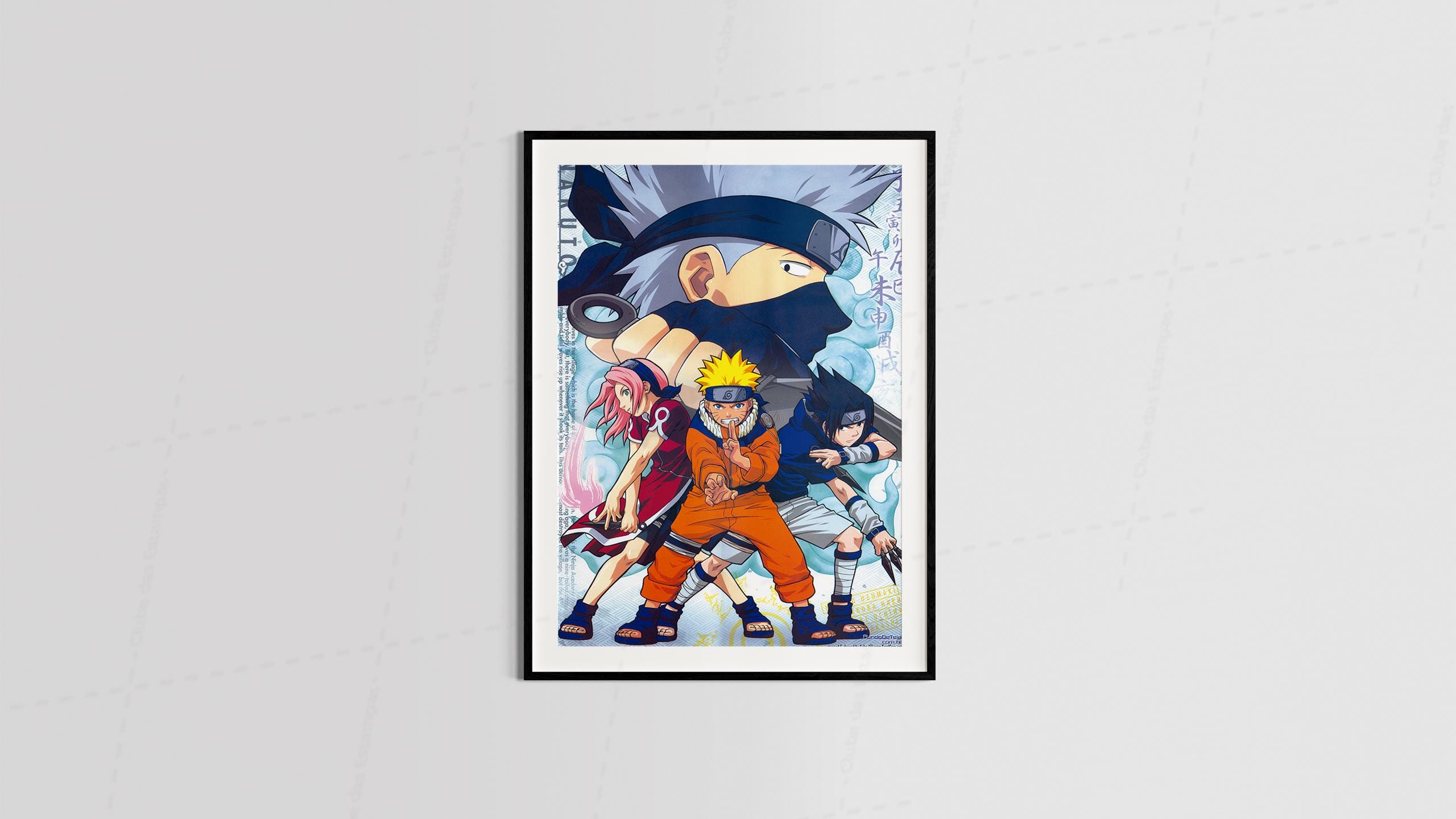 Arte naruto 7 series animes filmes desenho animado para quadros e placas-6391
