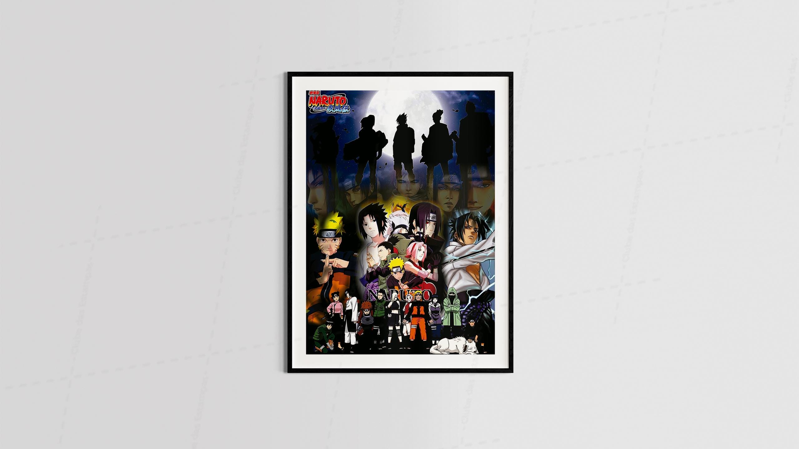 Arte naruto 8 series animes filmes desenho animado para quadros e placas-6392