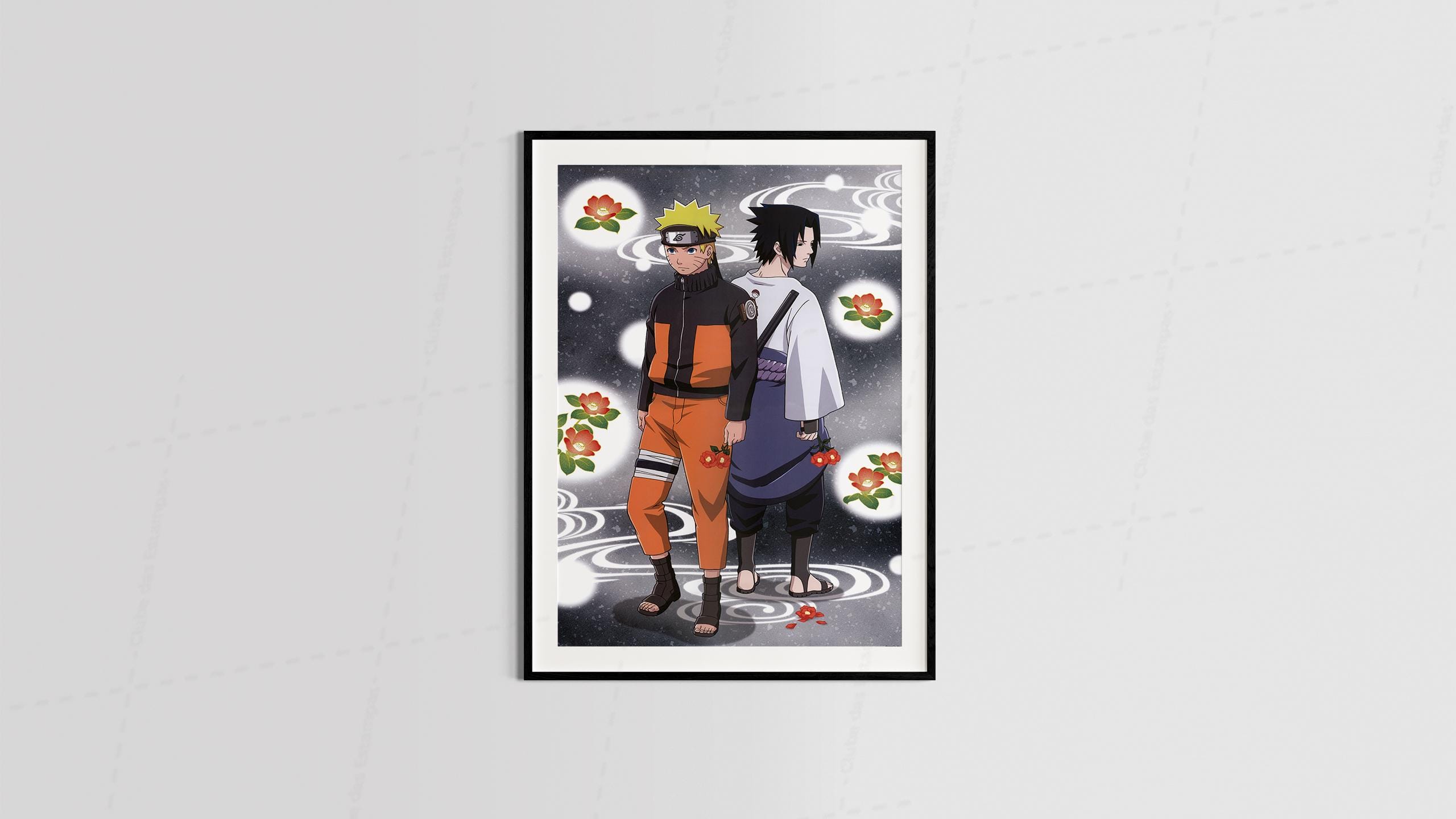 Arte naruto 9 series animes filmes desenho animado para quadros e placas-6393