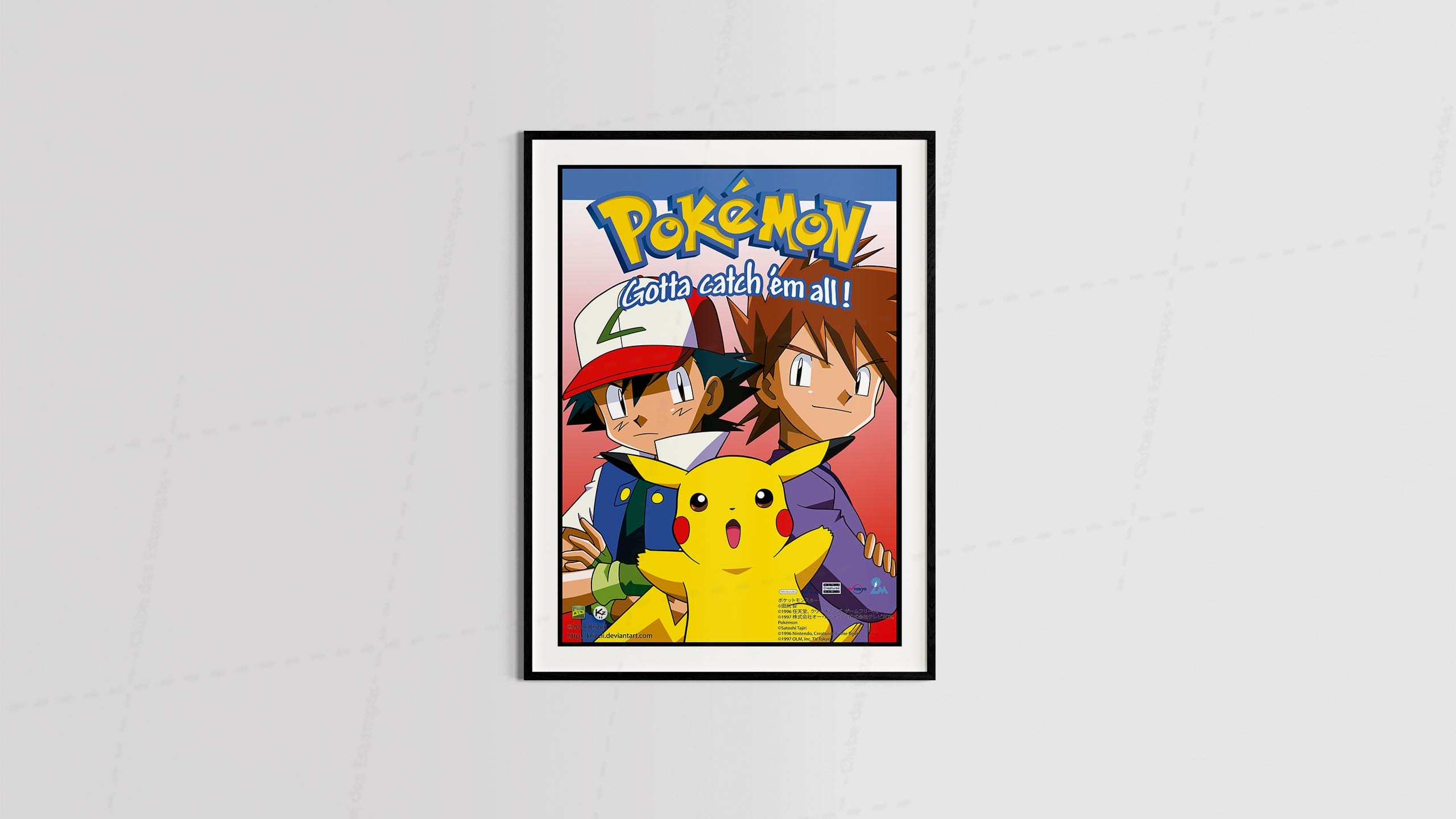 Arte pokemon 5 series animes filmes desenho animado para quadro e placas-6399