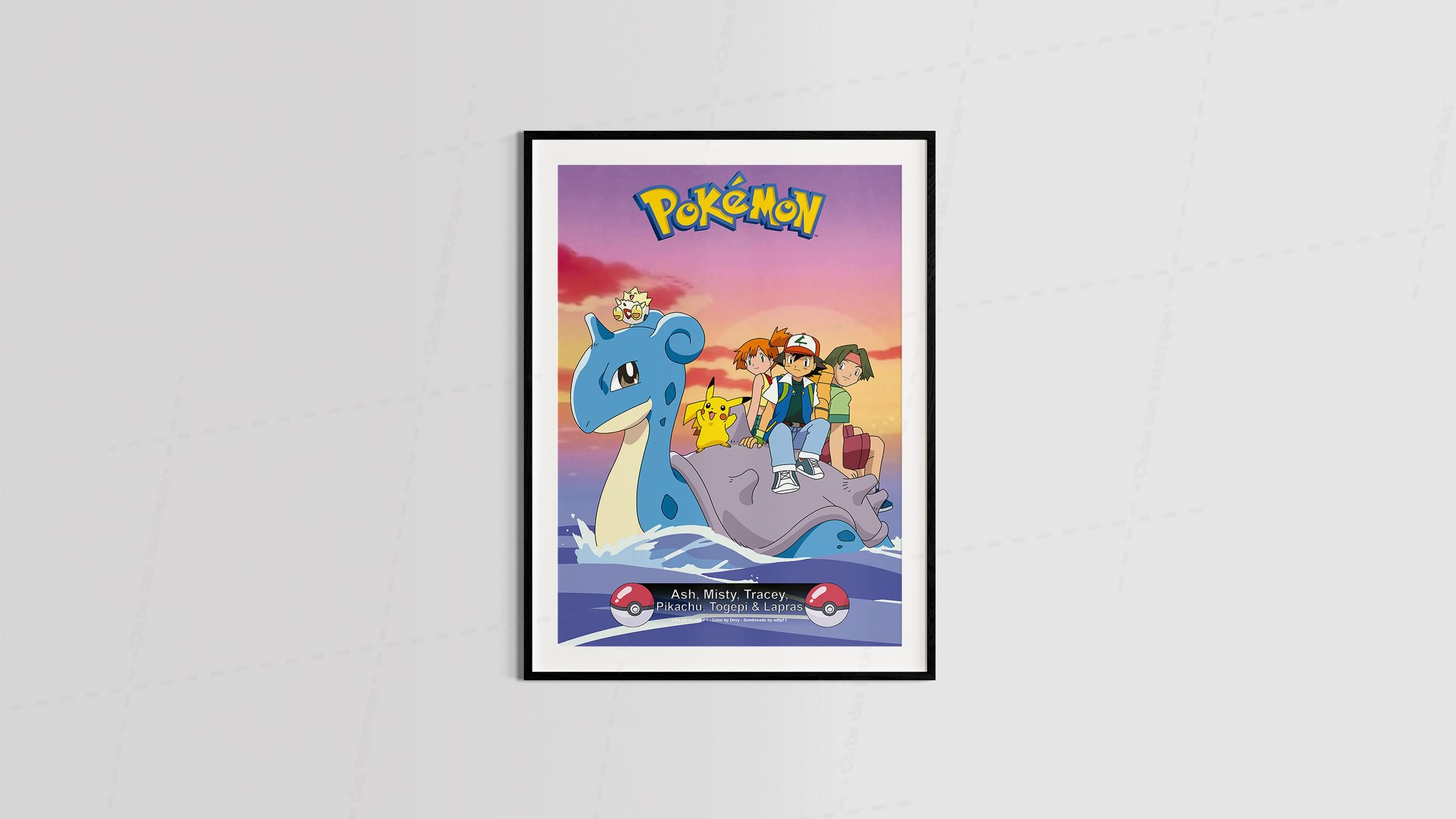 Arte pokemon 8 series animes filmes desenho animado para quadro e placas-6401