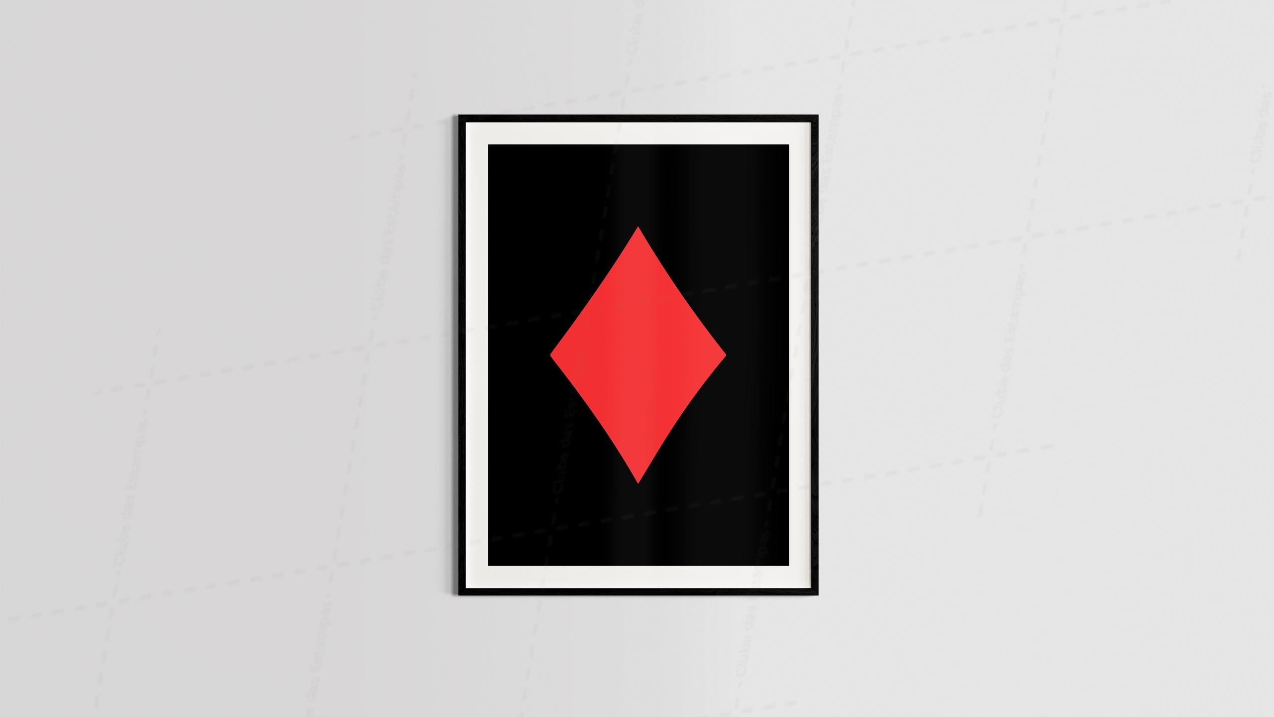 Arte carta ouros tema alternativo diversos  para quadros e placas-6417