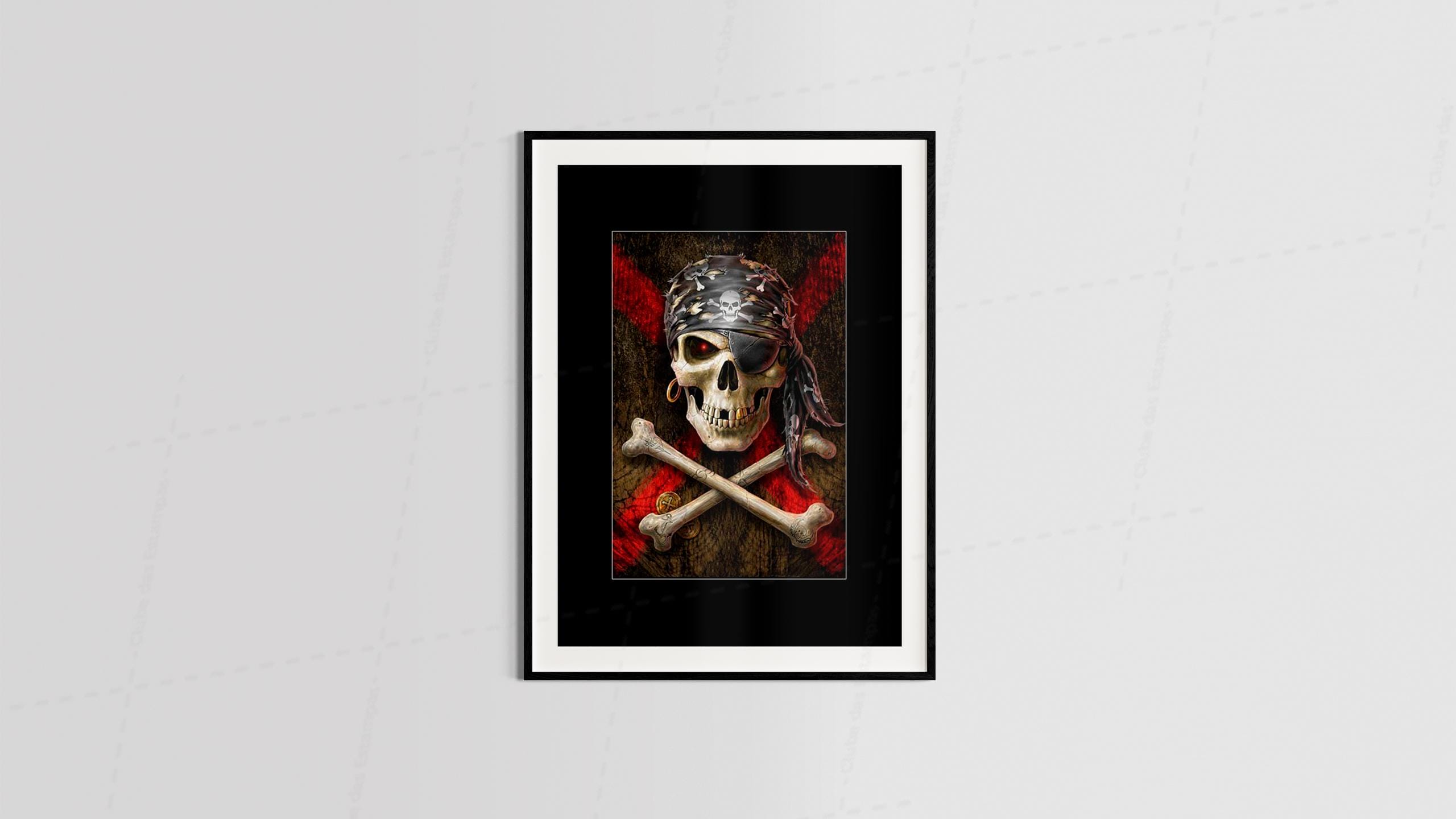 Arte caveira inarte caveira pirata tema alternativo diversos para quadros e placasglesa inglaterra t