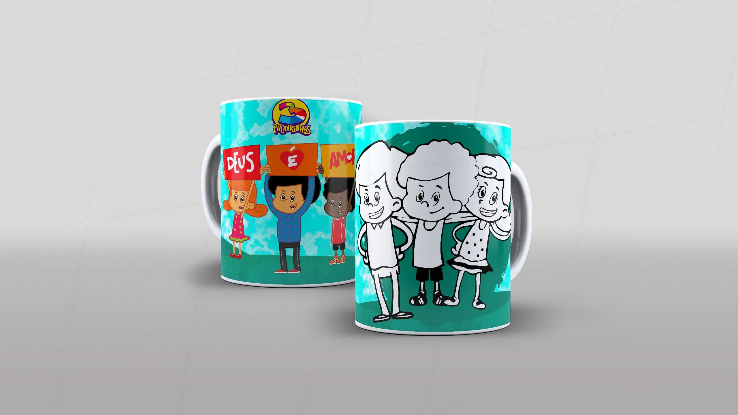 Arte 3 Palavrinhas - CANECA POLÍMERO-6468