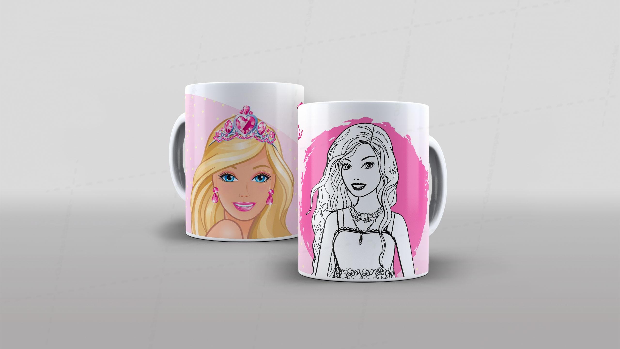Arte Barbie - CANECA POLÍMERO-6475
