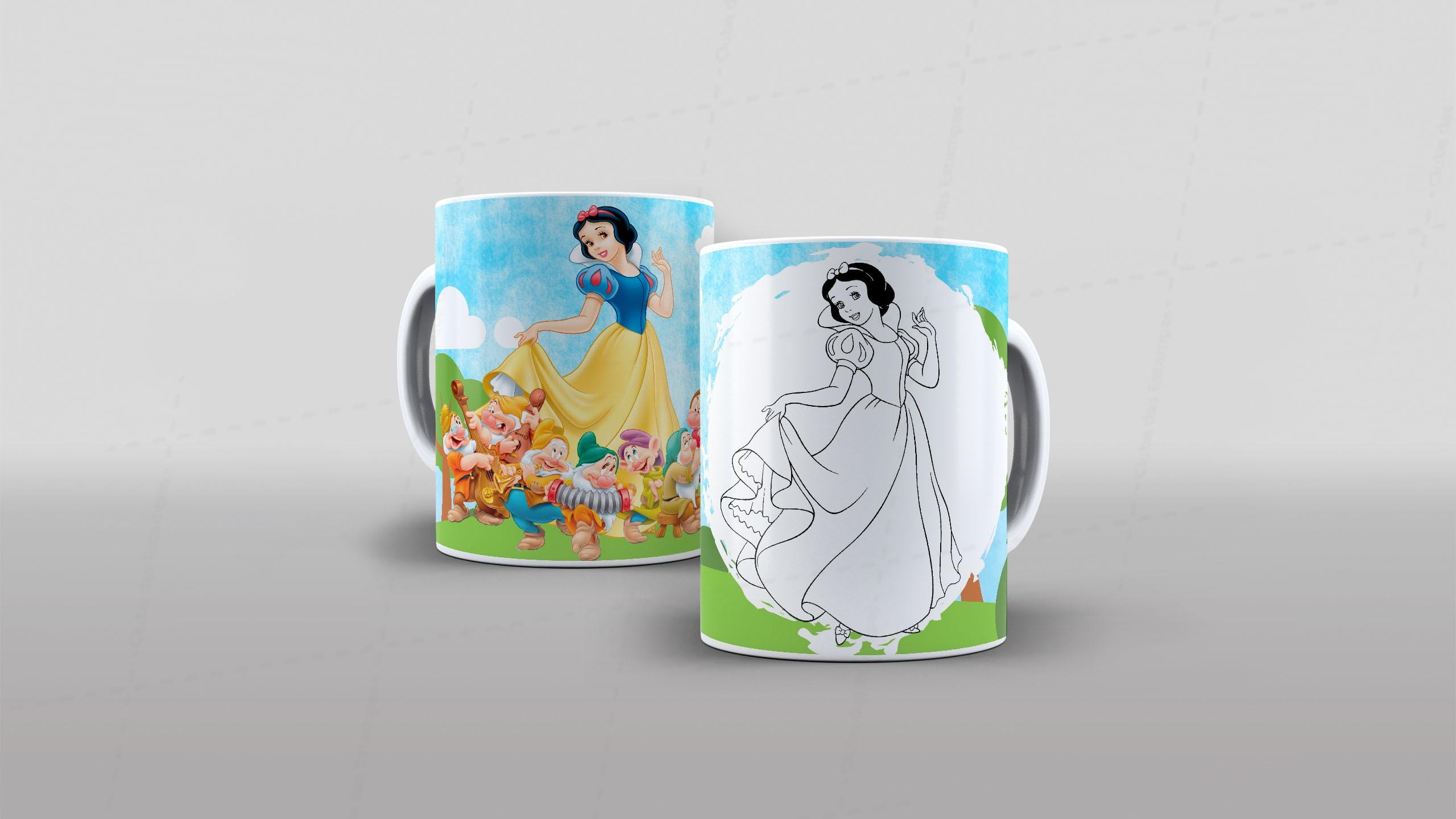 Arte Branca de Neve - CANECA POLÍMERO-6479