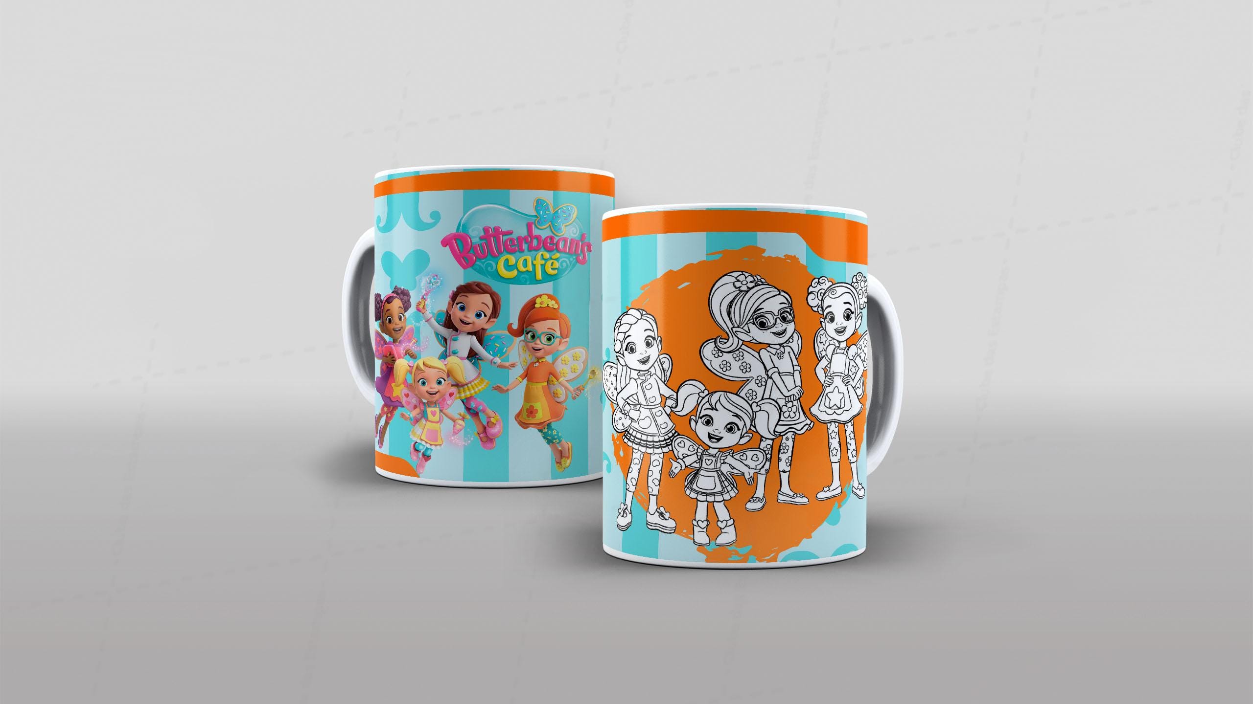 Arte Butterbean s Cafe - CANECA POLÍMERO-6480