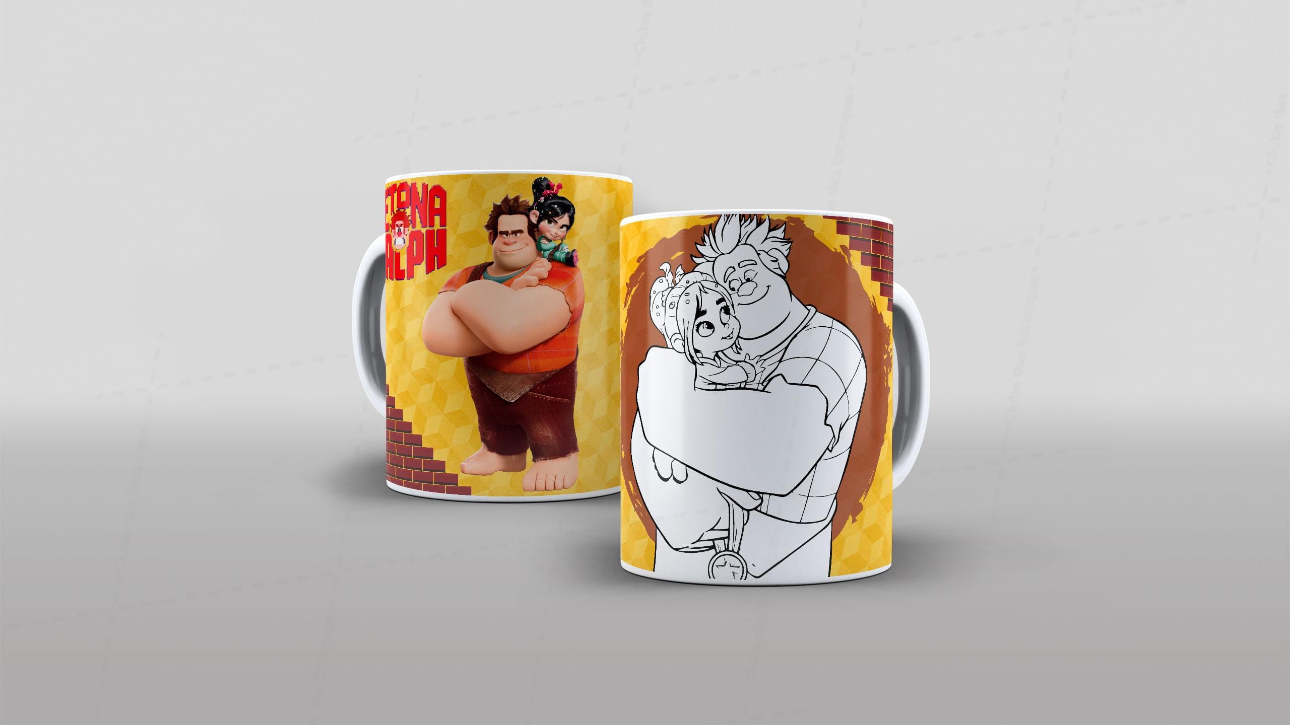 Arte Detona Ralph - CANECA POLÍMERO-6485