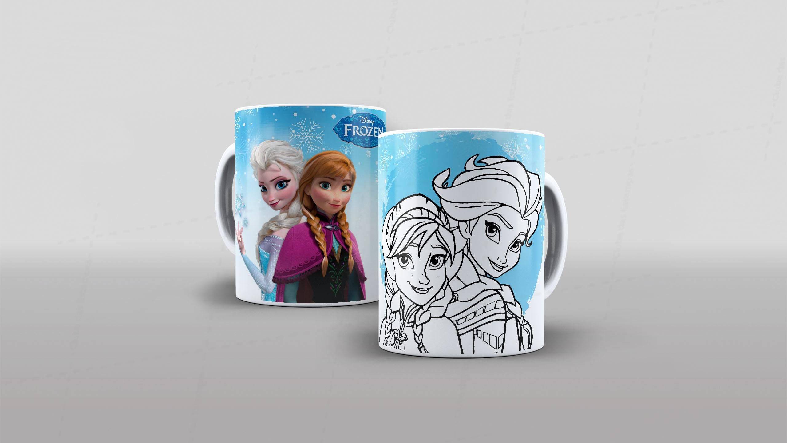 Arte Frozen - CANECA POLÍMERO-6487